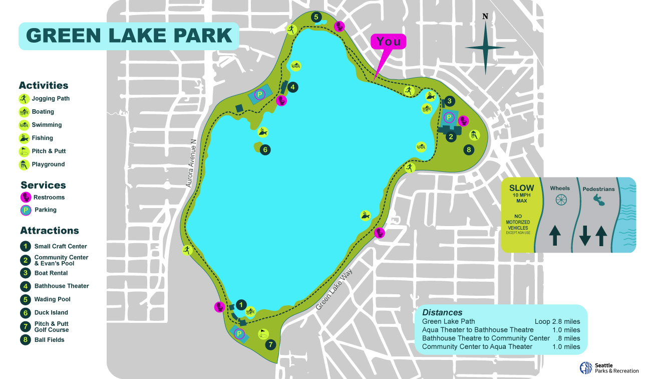 Map I created for Green Lake Park